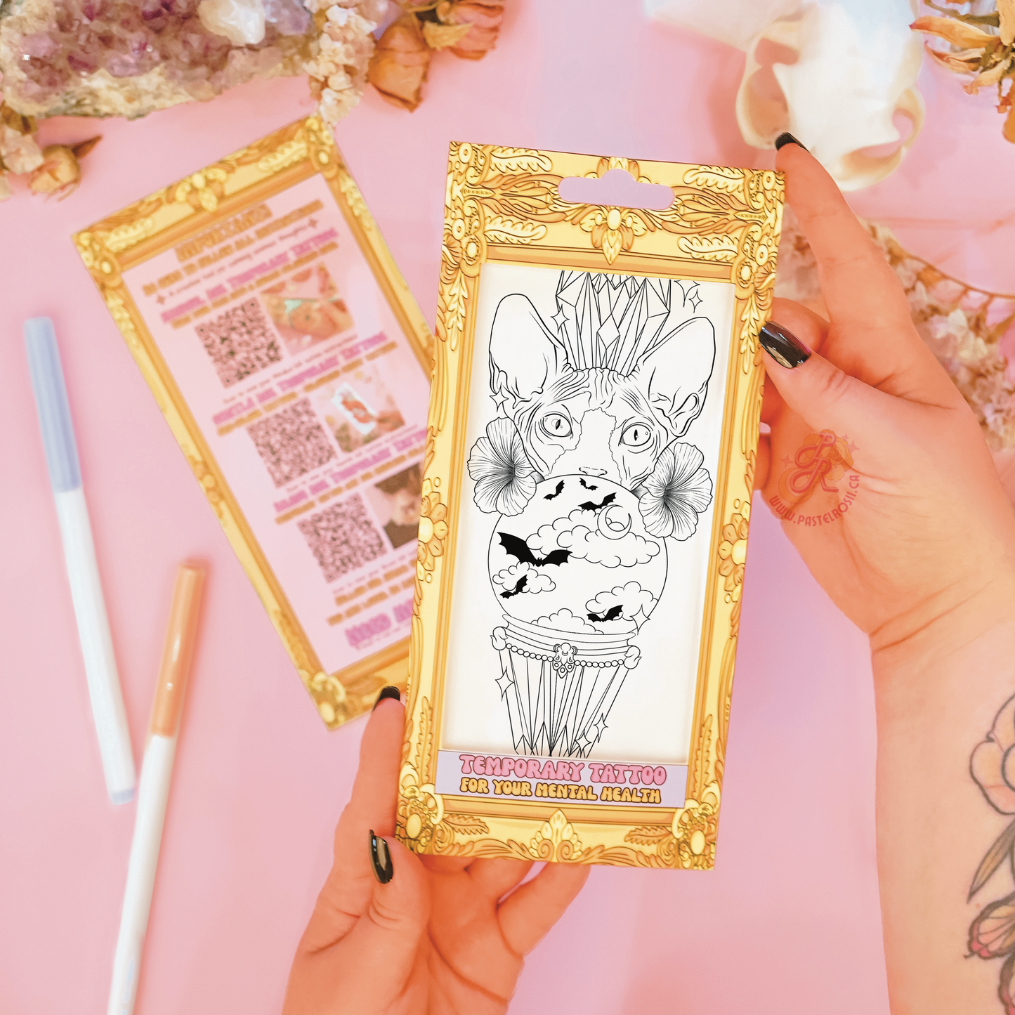Hexing Sphynx | Temporary Tattoo