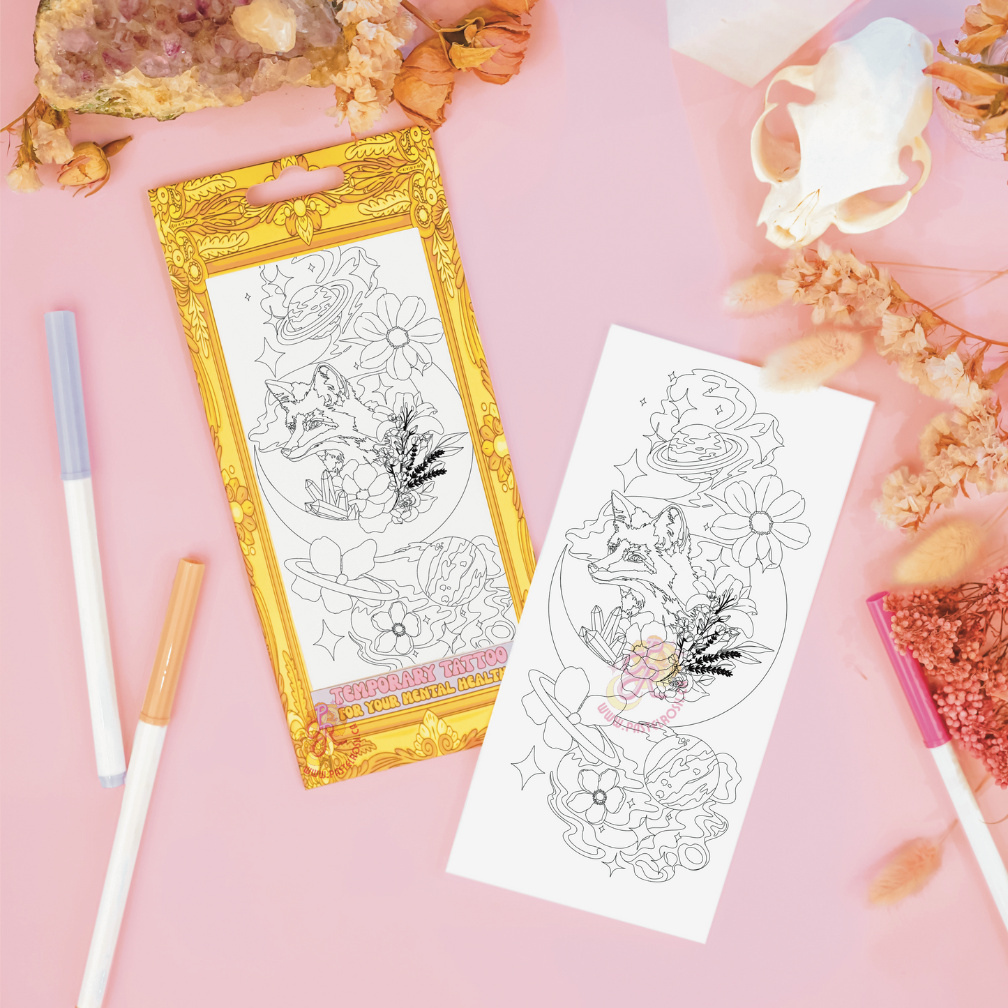 Solar Fox | Temporary Tattoo