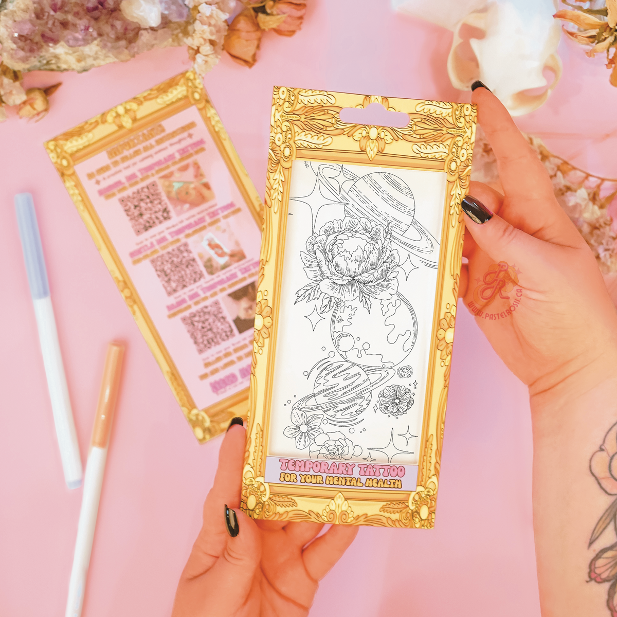 Space Flower | Temporary Tattoo