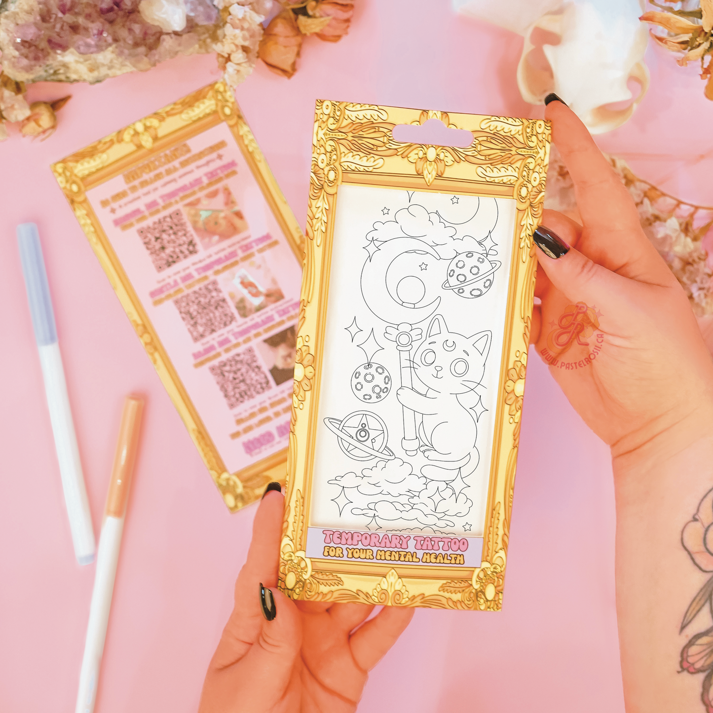 Moon Kitten | Temporary Tattoo