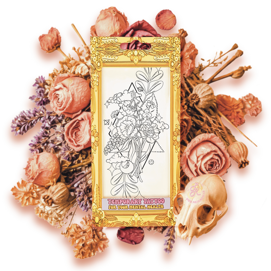 Floral Sparkles | Temporary Tattoo