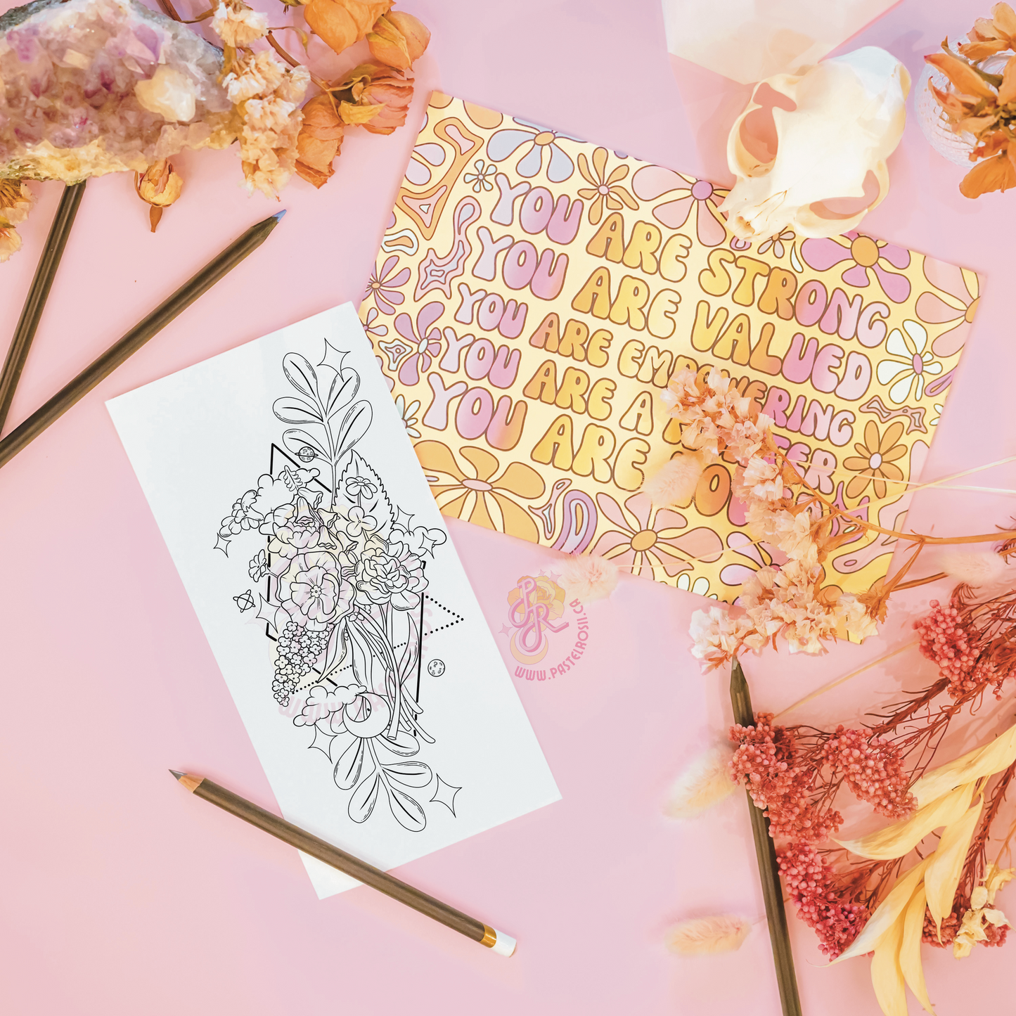 Floral Sparkles | Temporary Tattoo
