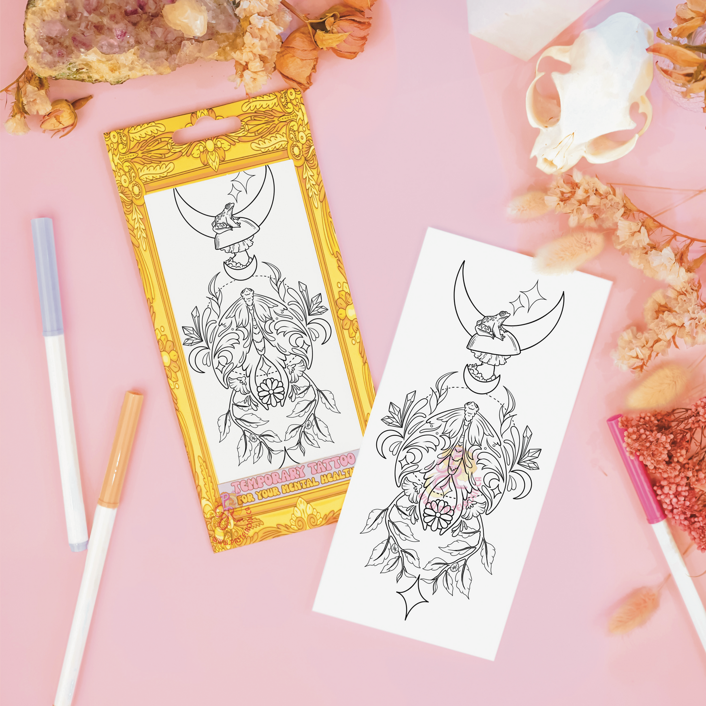 Moonlit Whispers | Temporary Tattoo
