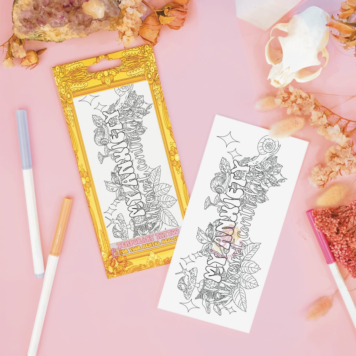 Anxiety Doesn't Control Me | Temporary Tattoo
