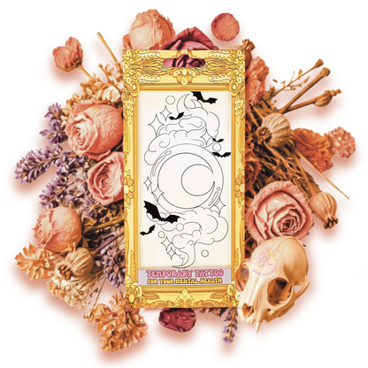 Crystal Moon | Temporary Tattoo