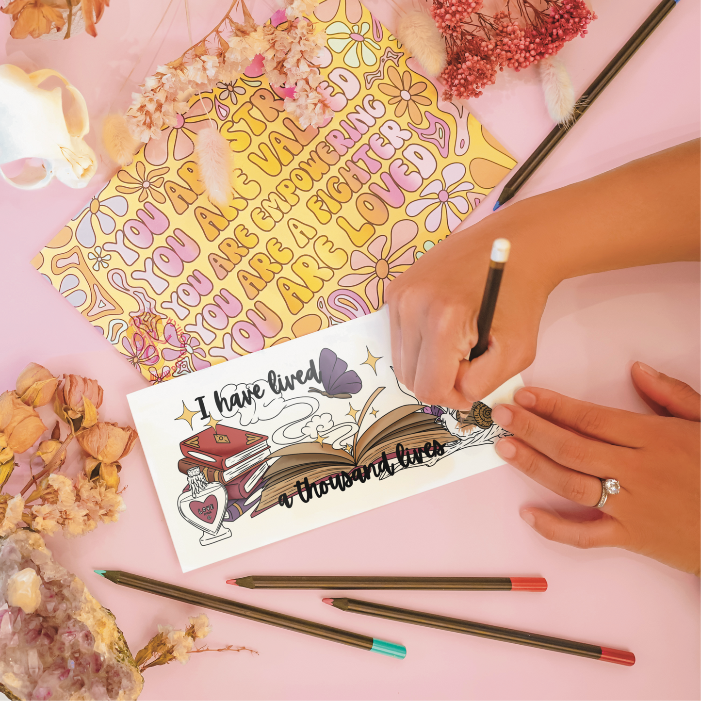 Bookish Adventures | Pre Colour Temporary Tattoo