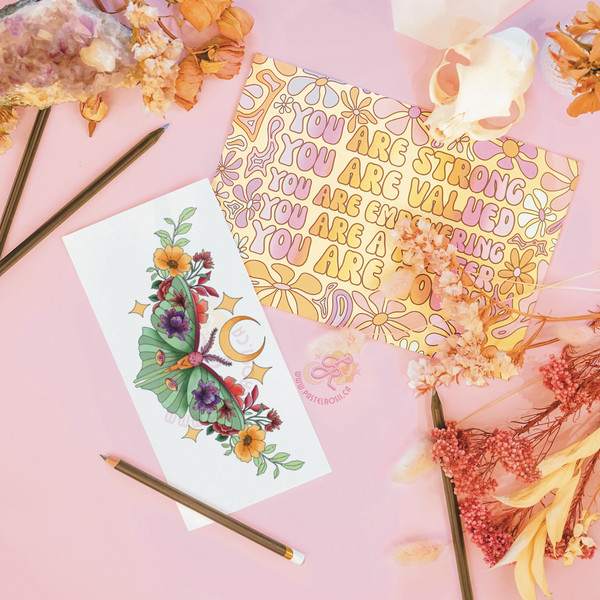 Moon Moth | Temporary Tattoo