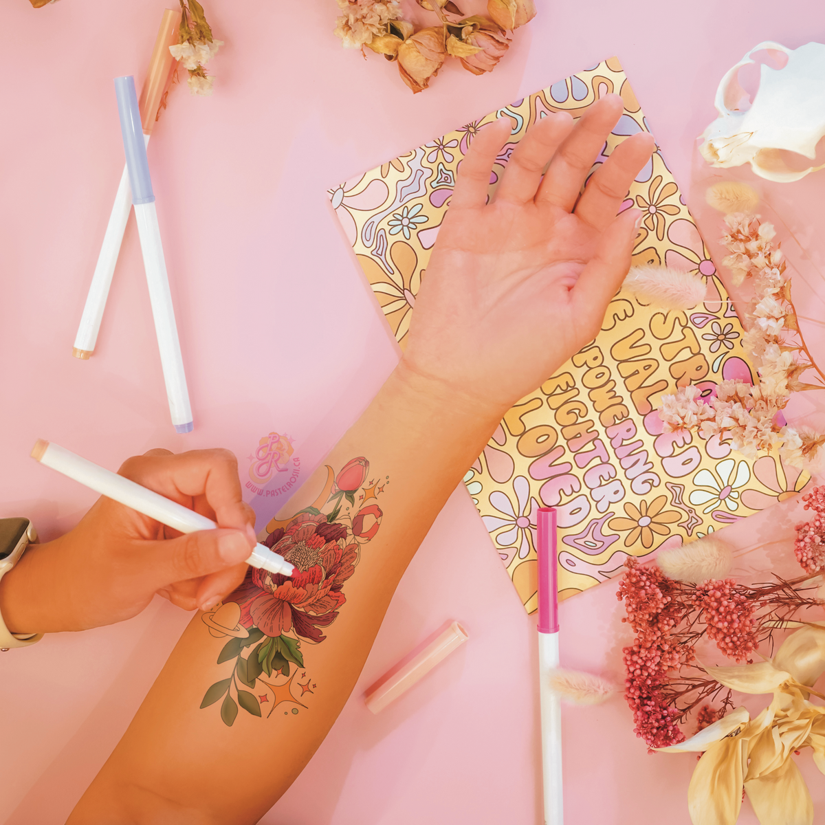 Blooming Planet | Temporary Tattoo