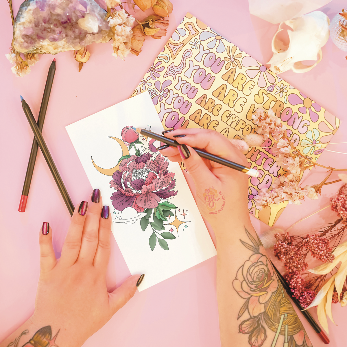 Blooming Planet | Temporary Tattoo