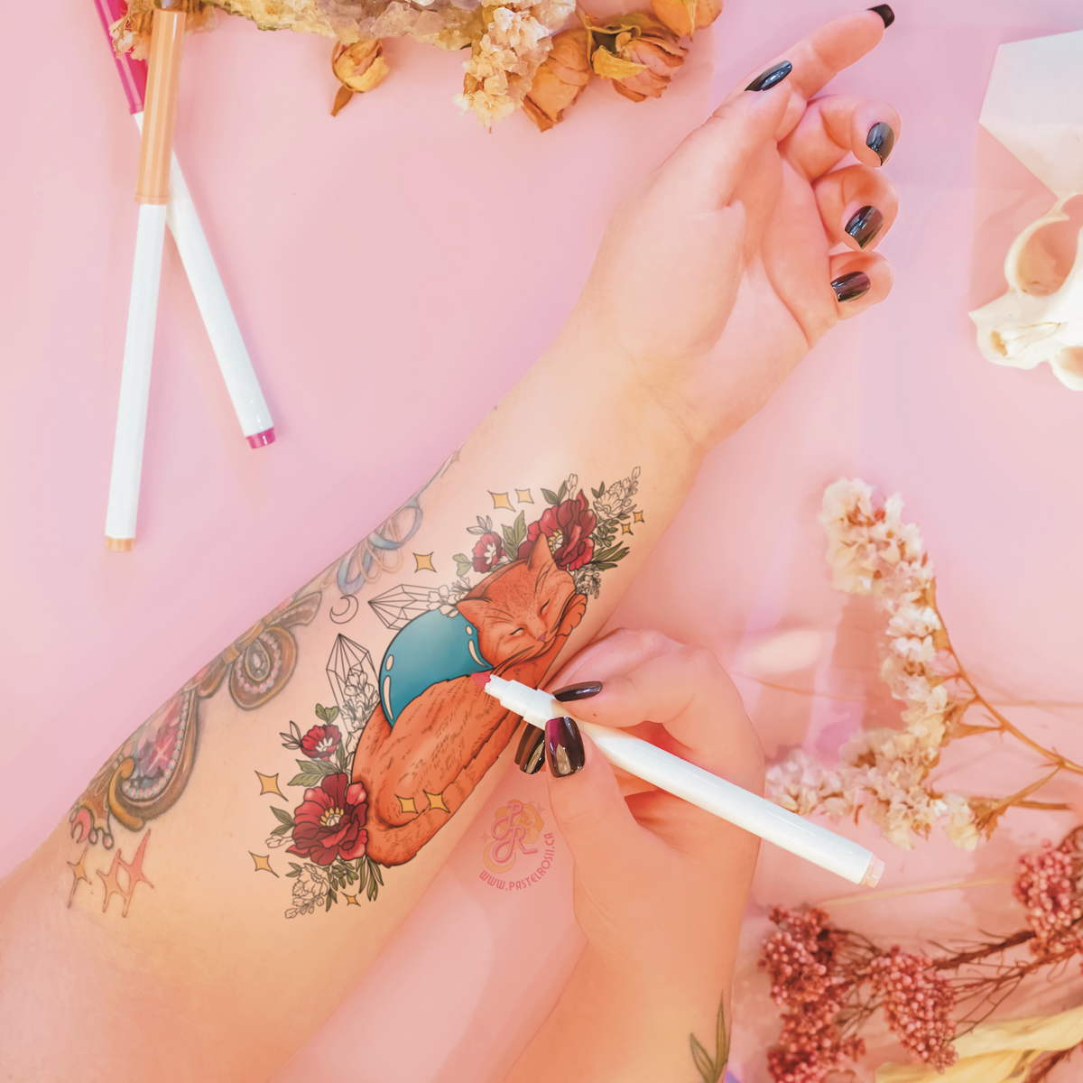Sleeping Witch | Temporary Tattoo