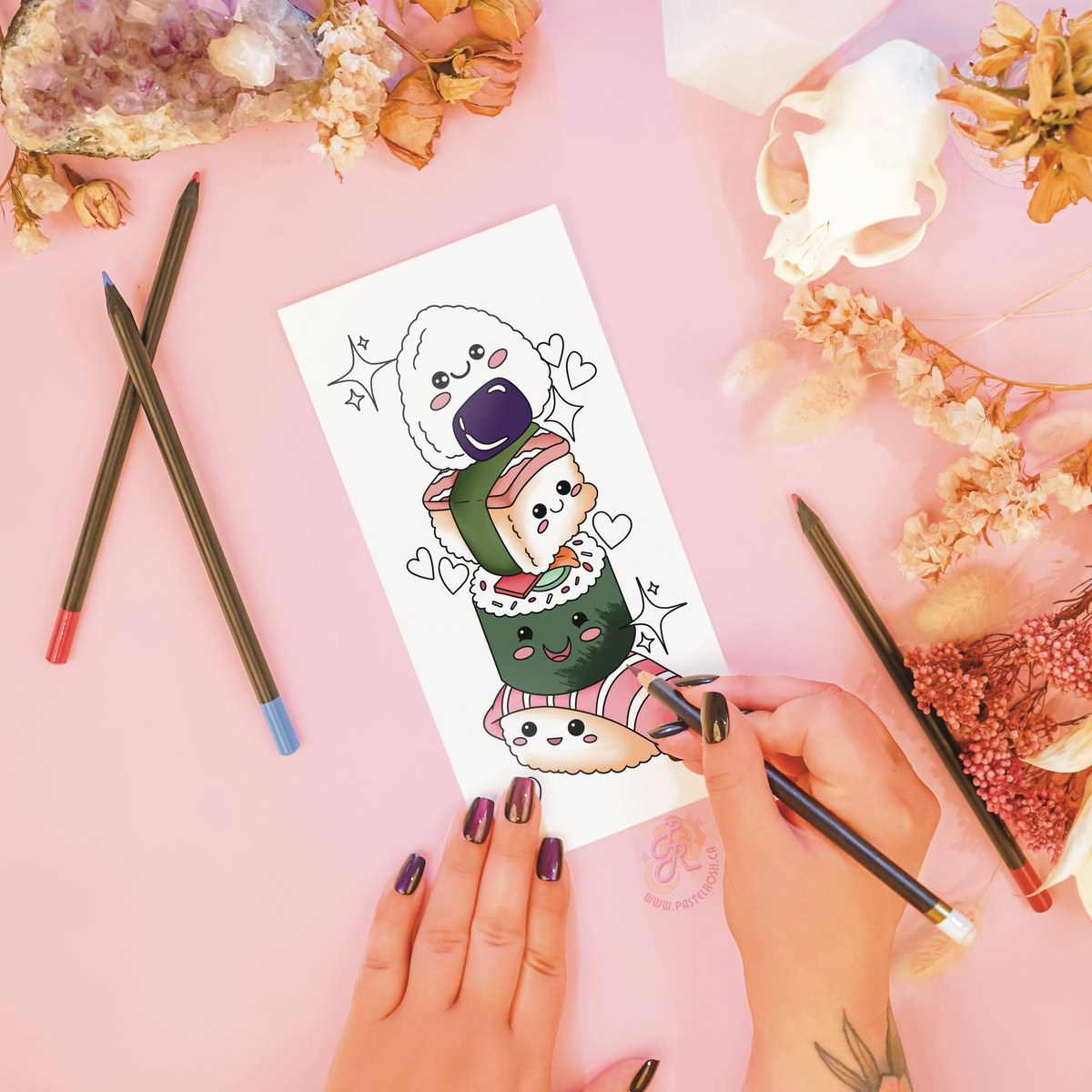 Rollin’ With Happiness | Temporary Tattoo