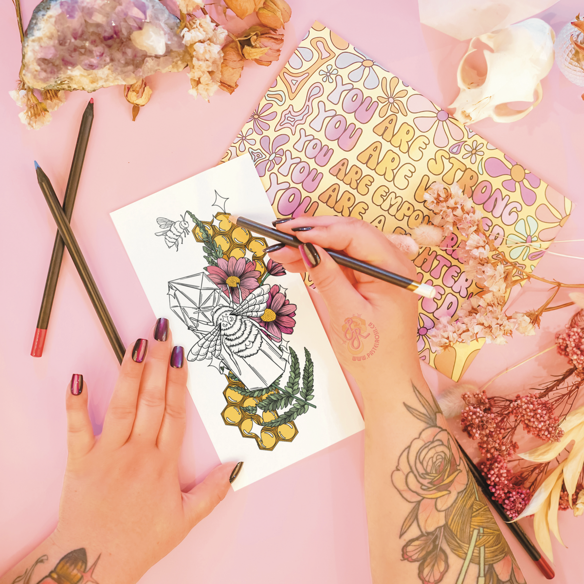 Crystallized Honey | Temporary Tattoo