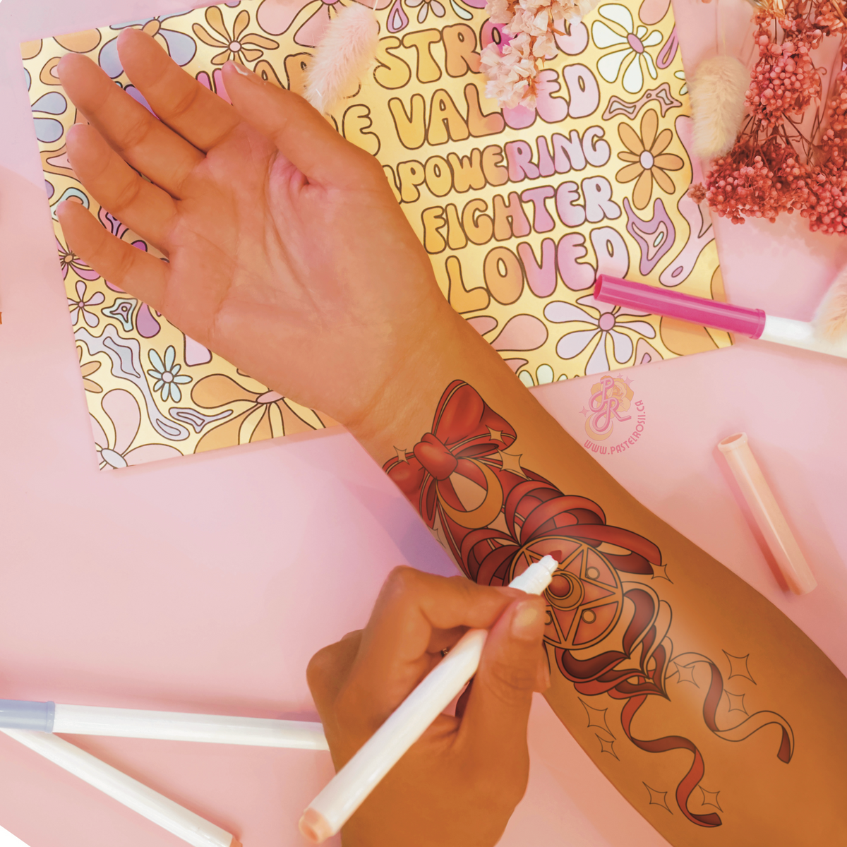 Moon Locket | Temporary Tattoo