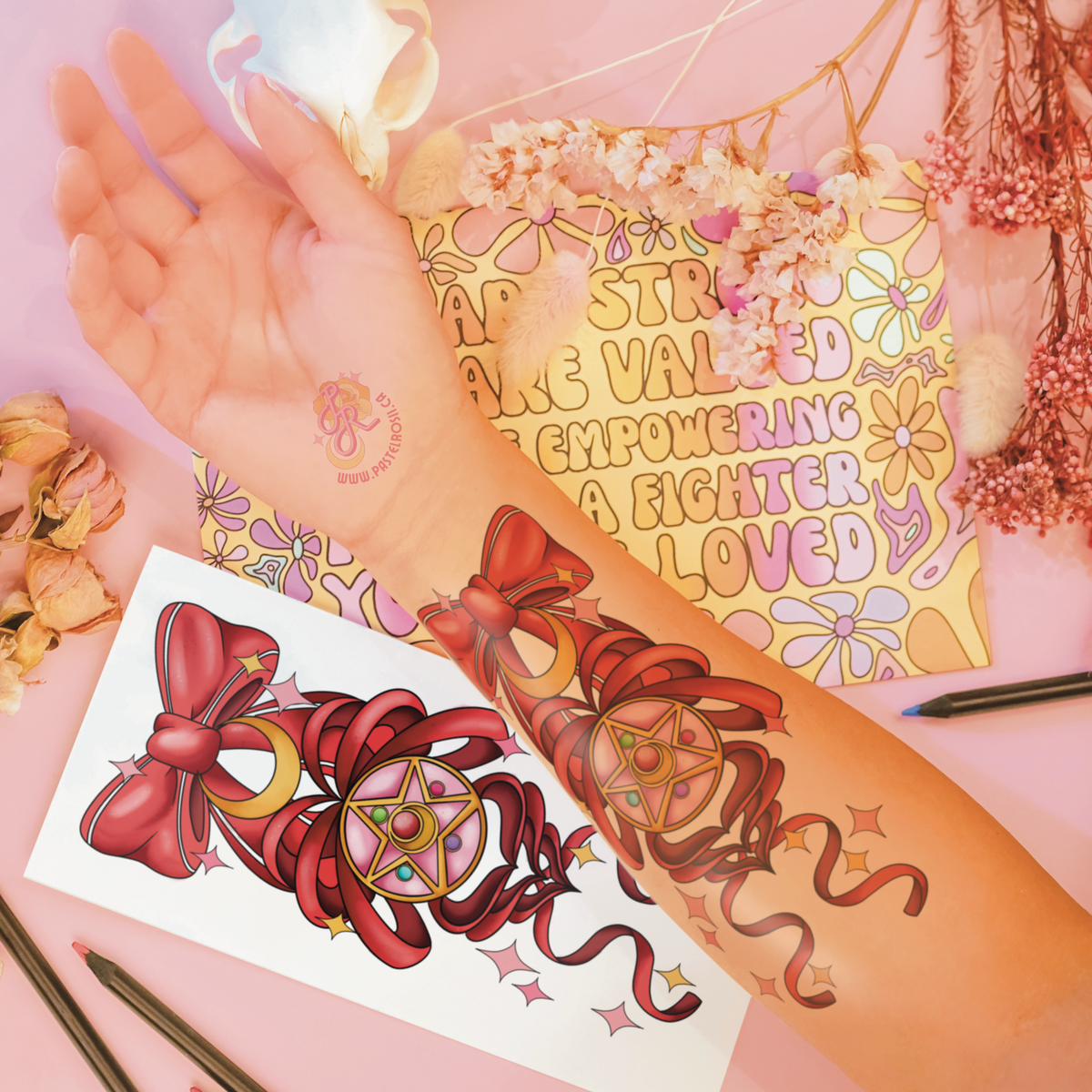 Moon Locket | Temporary Tattoo