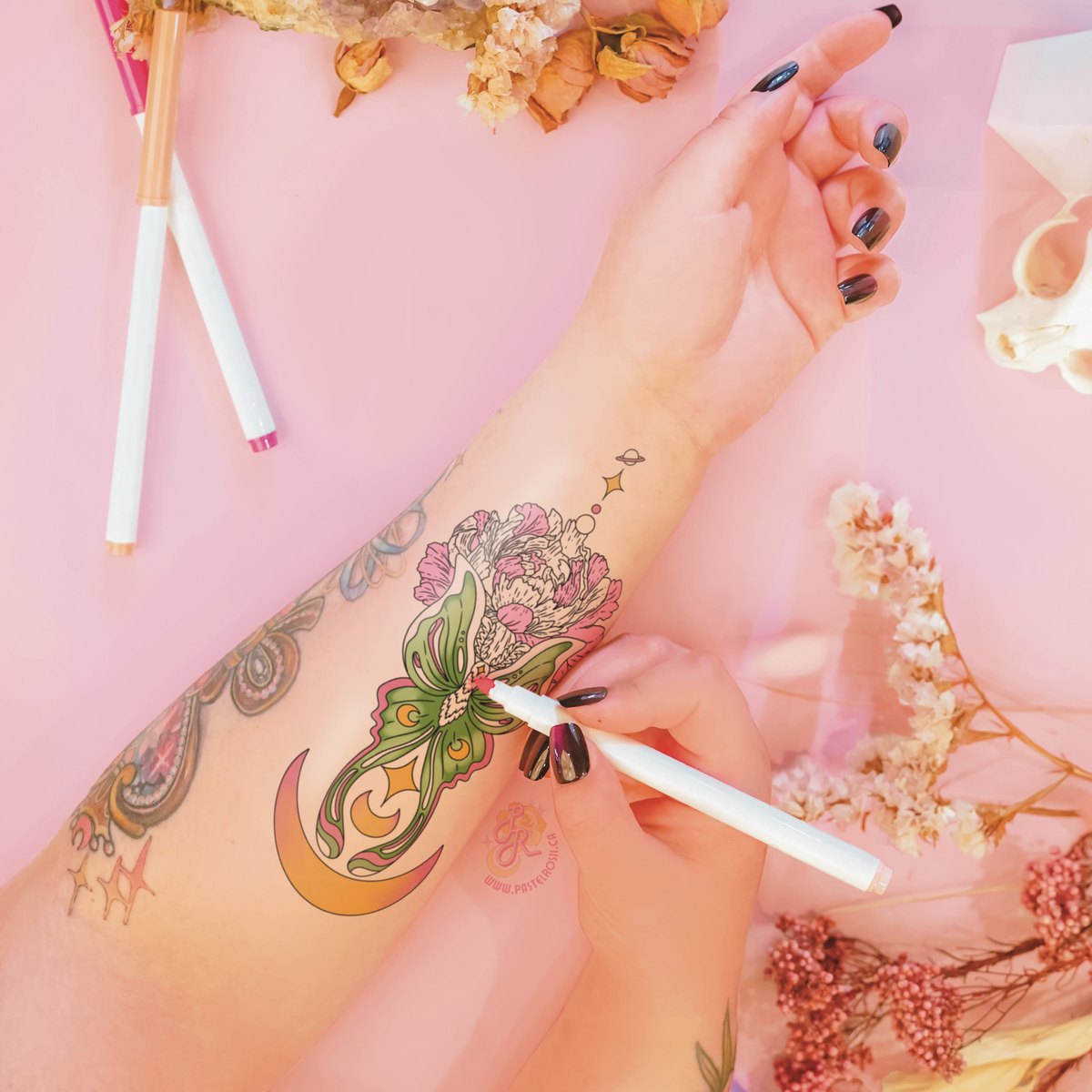 Petals & Phases | Temporary Tattoo