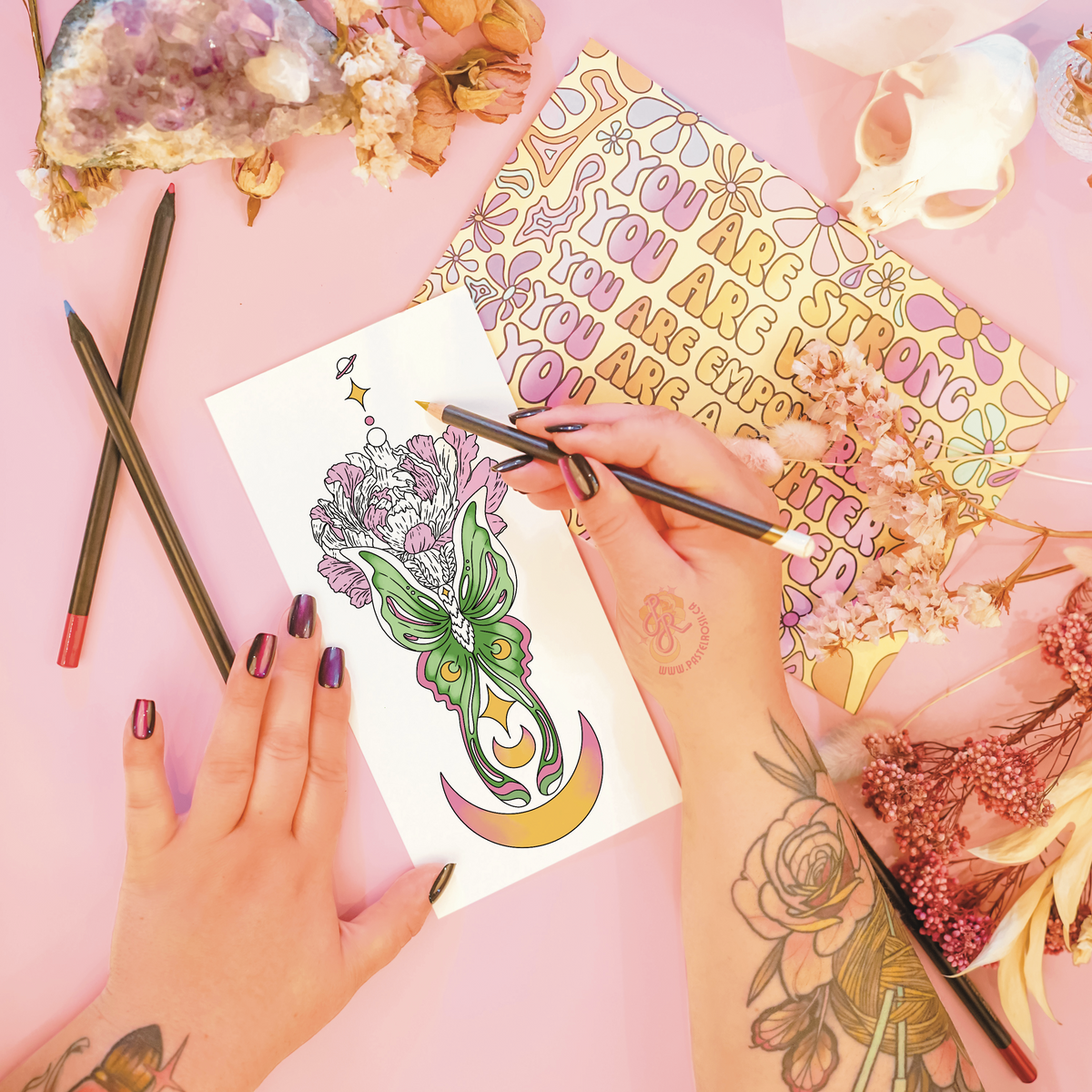 Petals & Phases | Temporary Tattoo