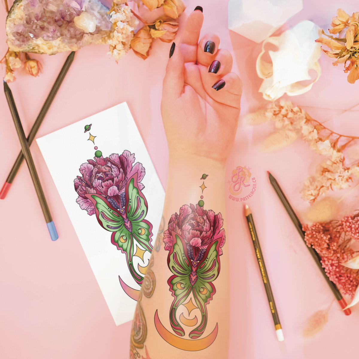 Petals & Phases | Temporary Tattoo