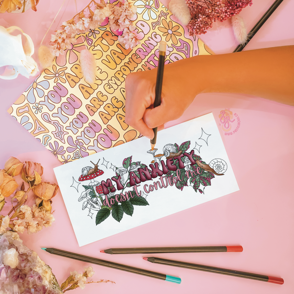 Anxiety Doesn't Control Me | Temporary Tattoo