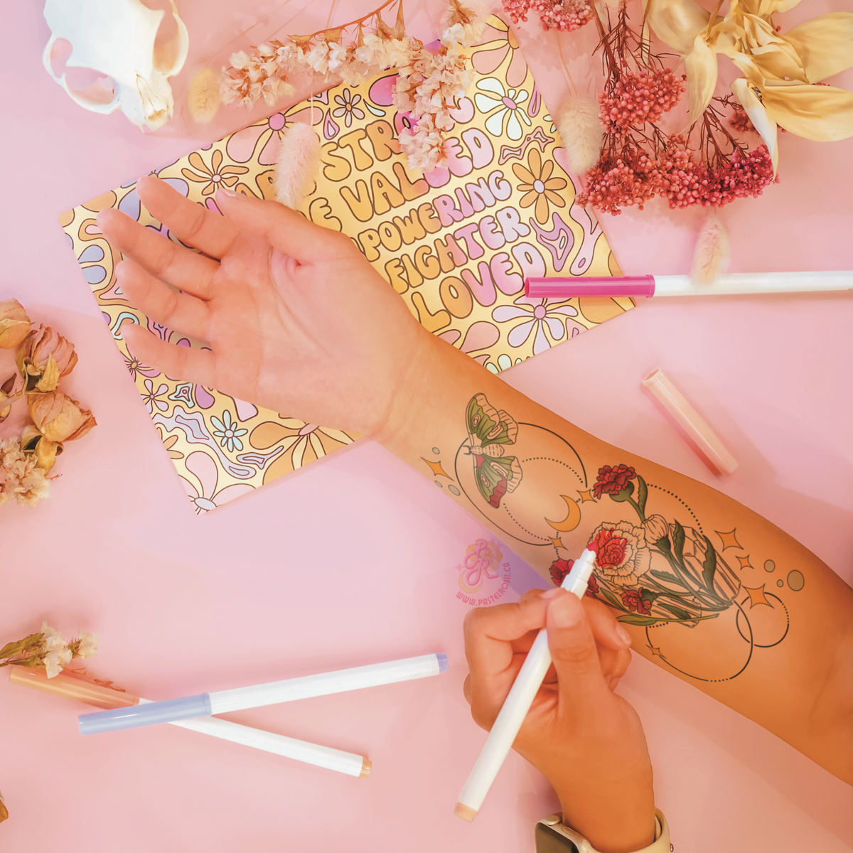 Night Garden | Temporary Tattoo
