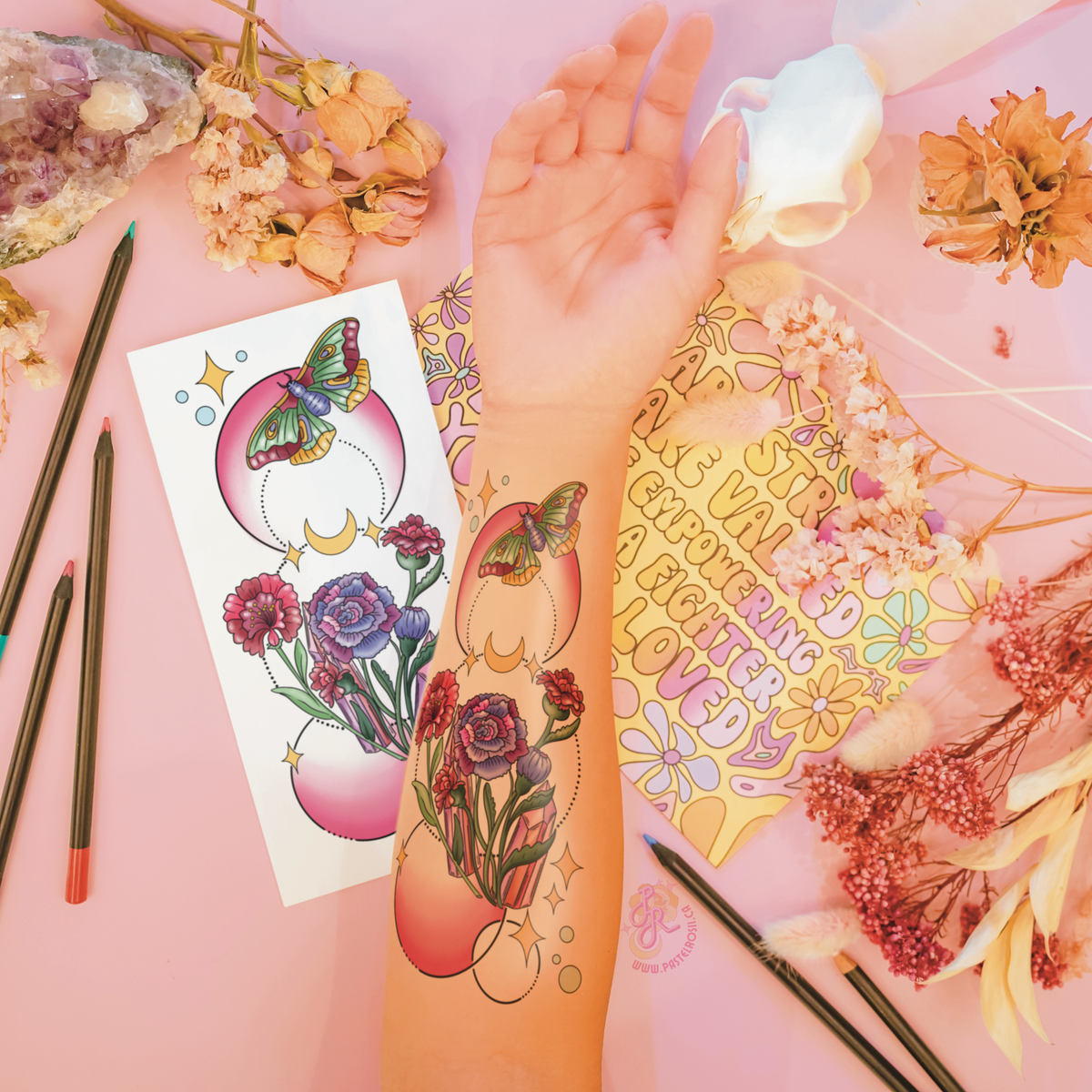 Night Garden | Temporary Tattoo