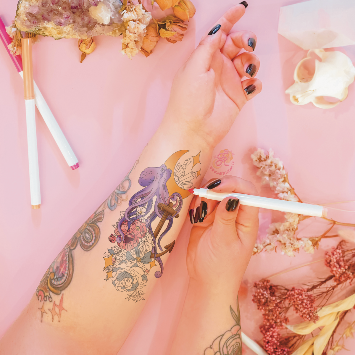 Moonlit Tides | Temporary Tattoo