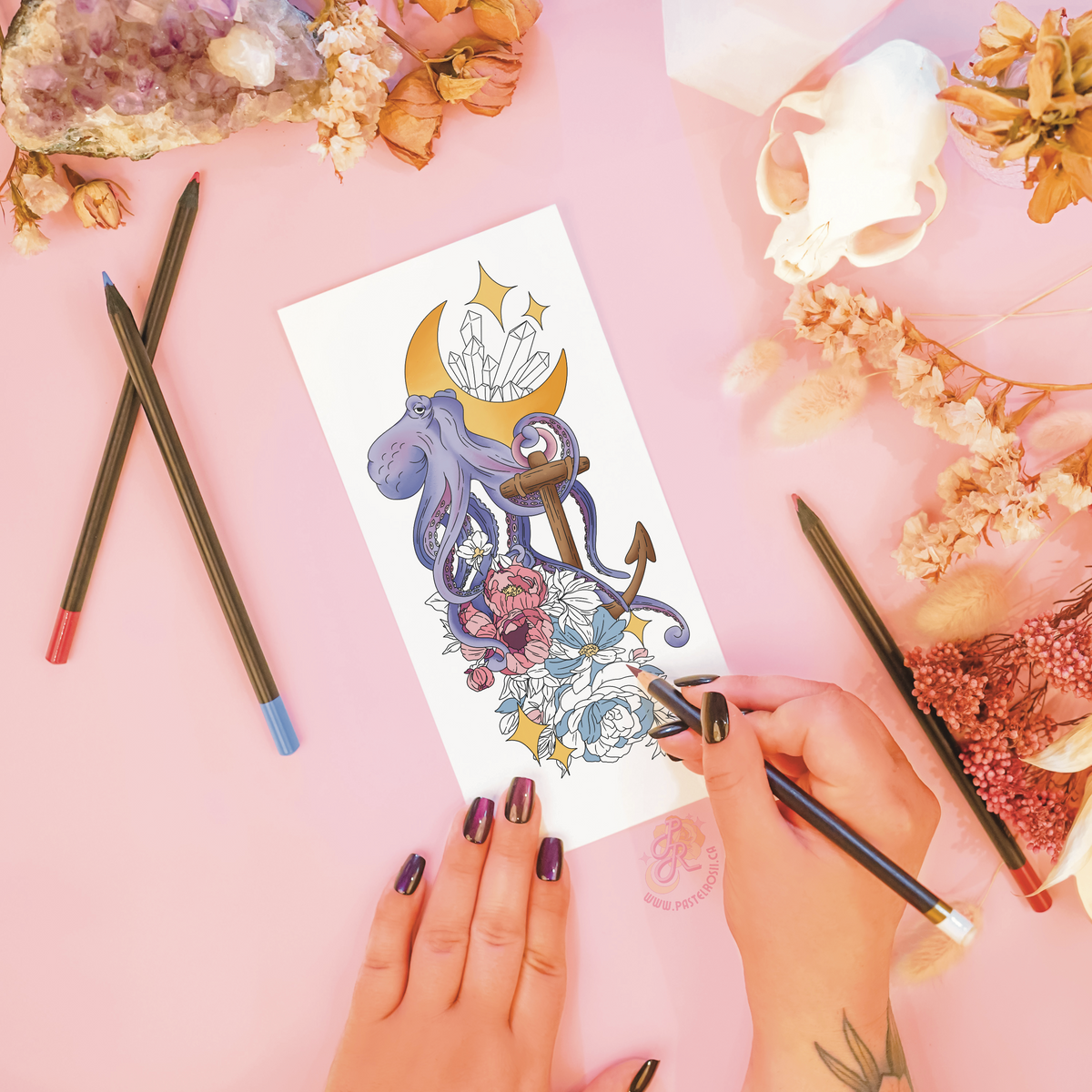 Moonlit Tides | Temporary Tattoo