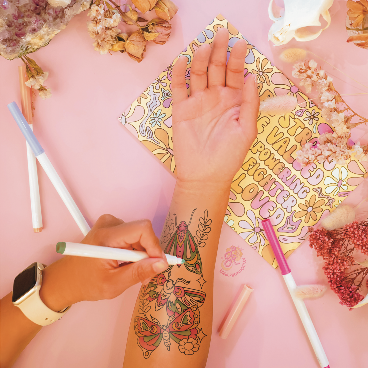 Moth Whisper | Temporary Tattoo