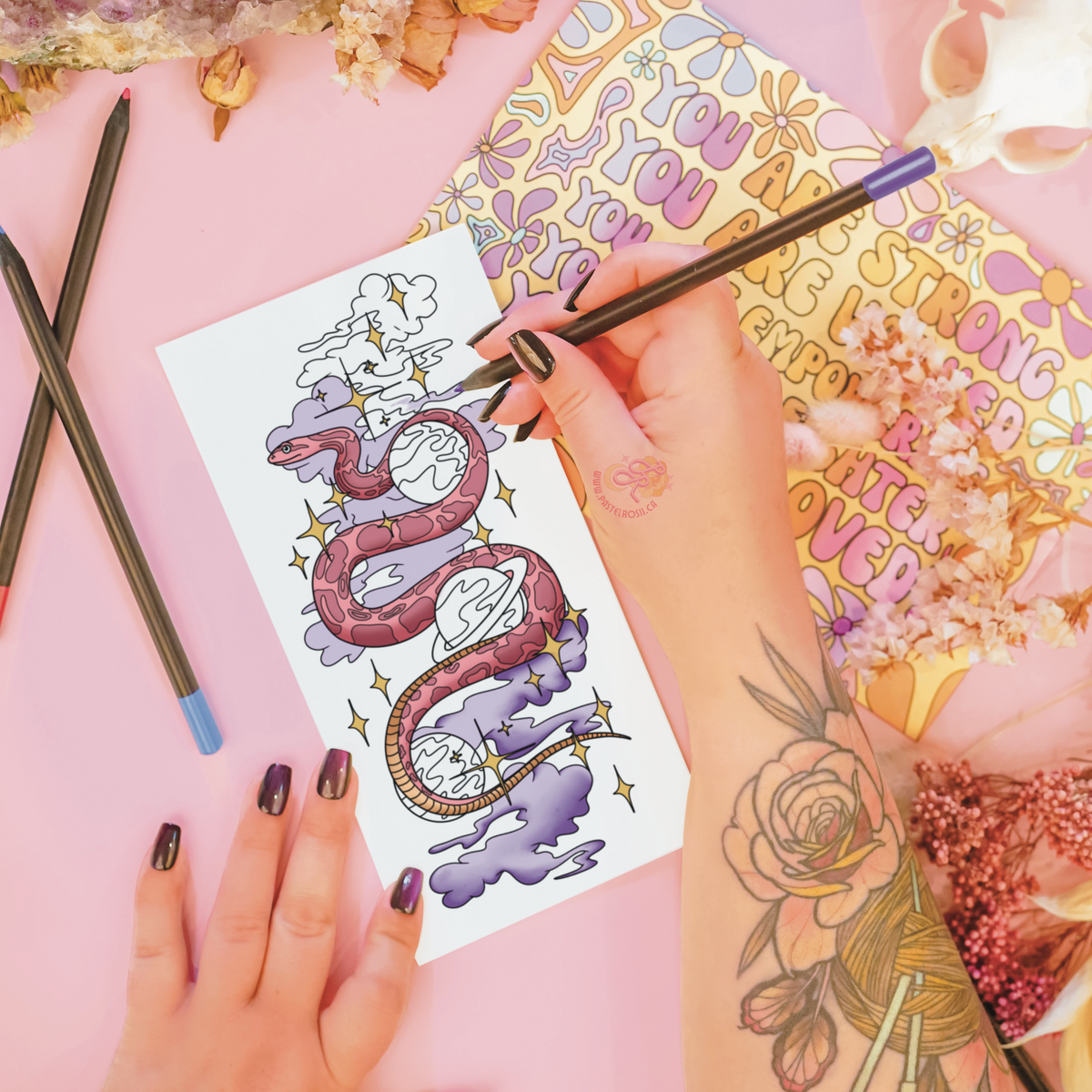 Starborn Snake | Temporary Tattoo