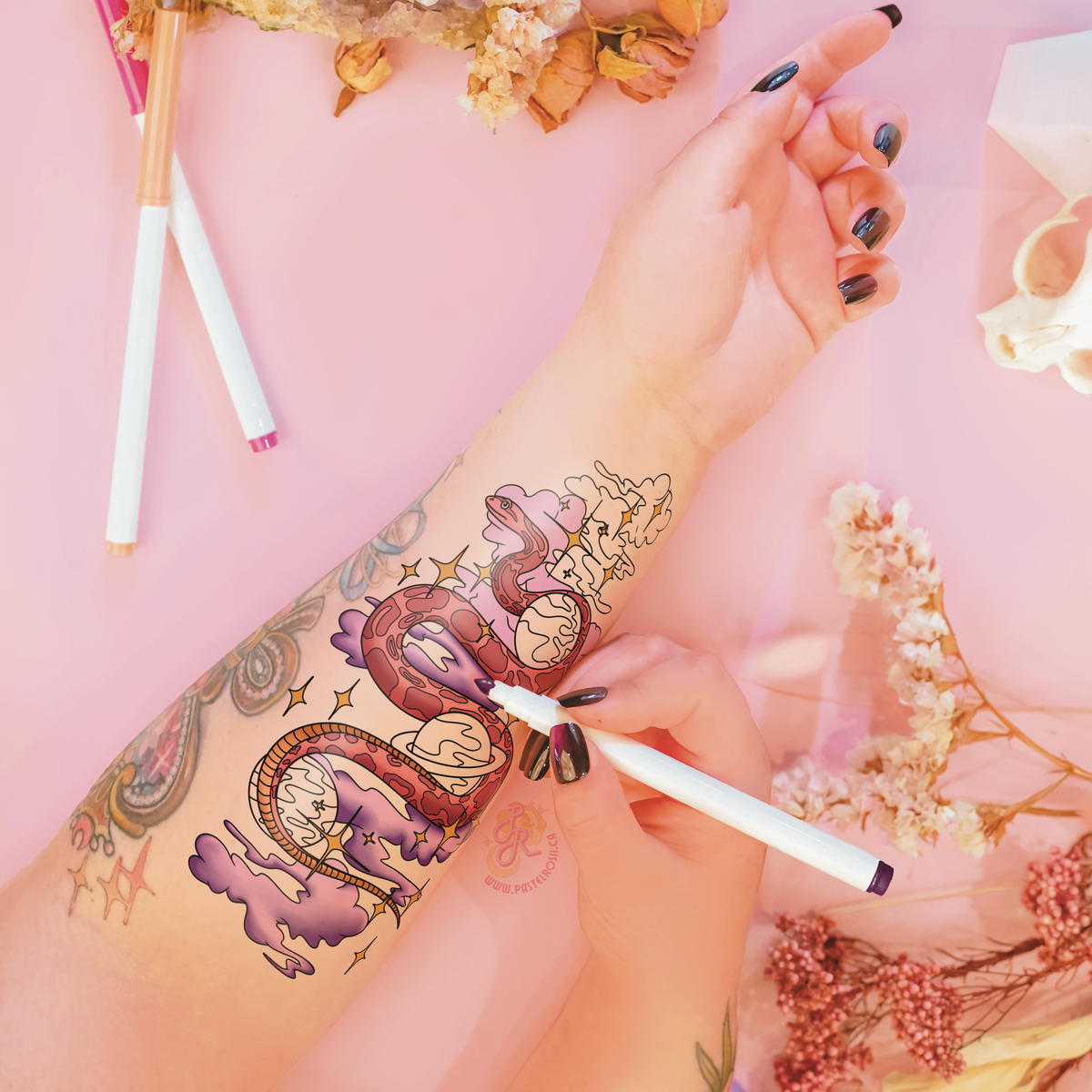 Starborn Snake | Temporary Tattoo