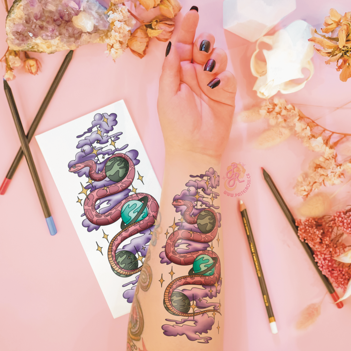 Starborn Snake | Temporary Tattoo