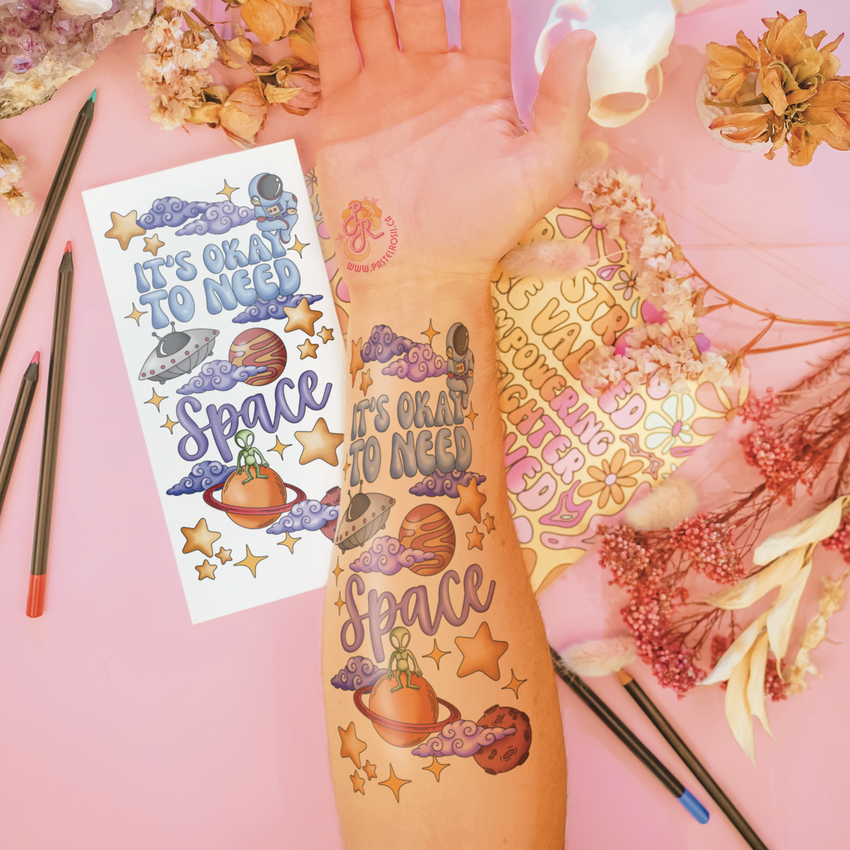 It’s Okay to Need Space | Temporary Tattoo