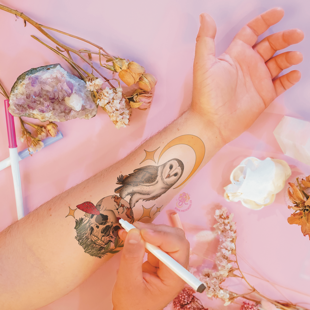 Wisdom in the Pines | Temporary Tattoo