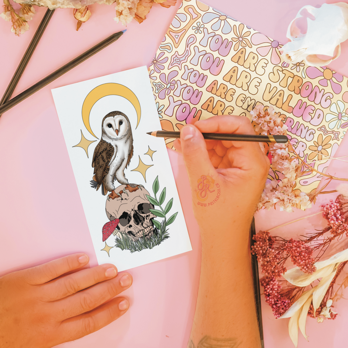 Wisdom in the Pines | Temporary Tattoo