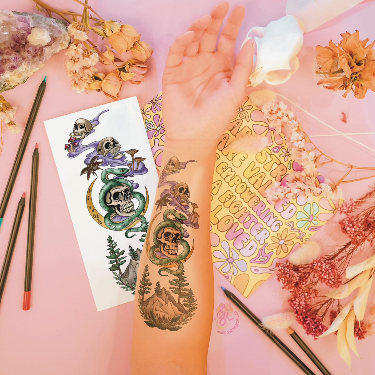 Graveyard Galaxy | Temporary Tattoo
