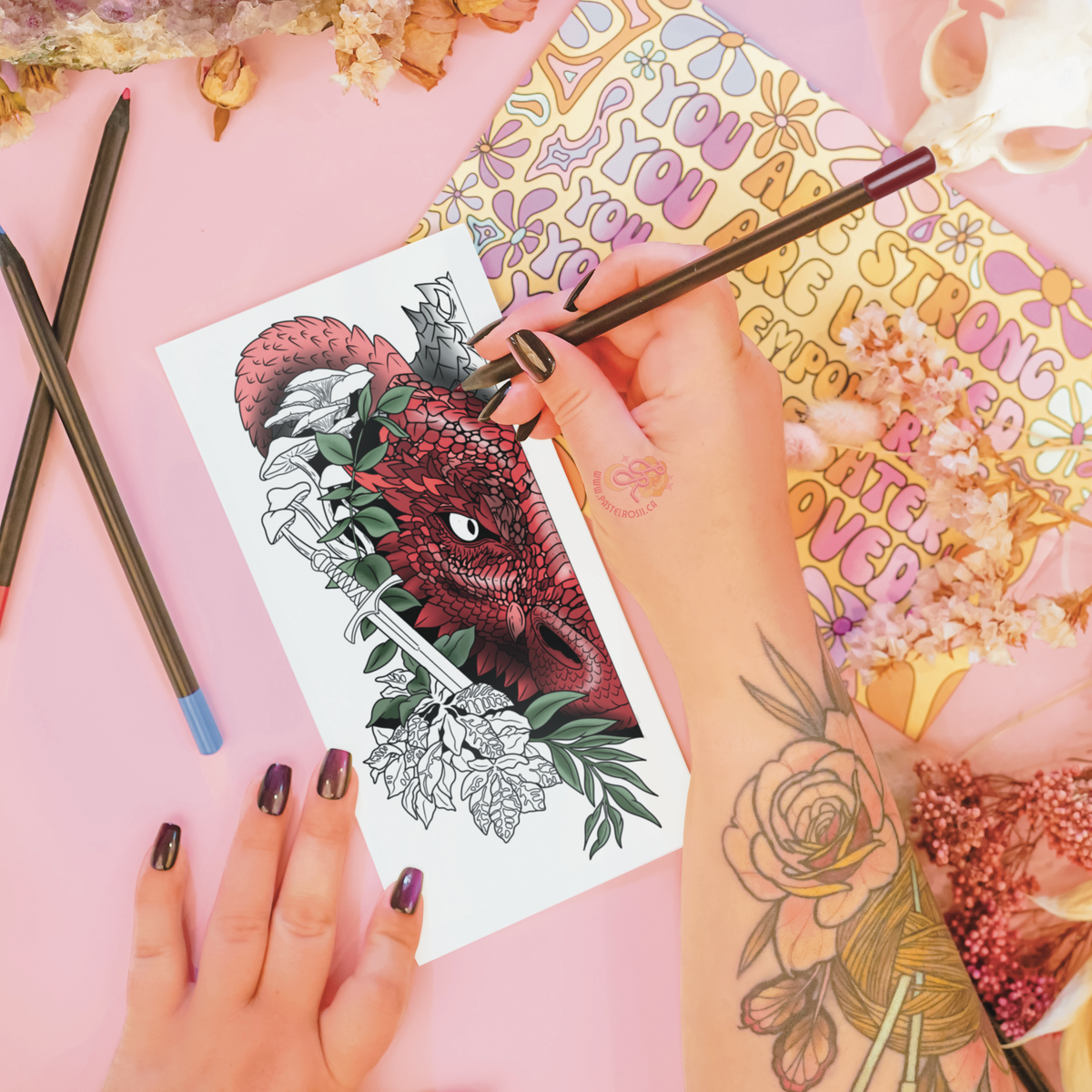 Soul Bound Dragon x2 | Temporary Tattoos