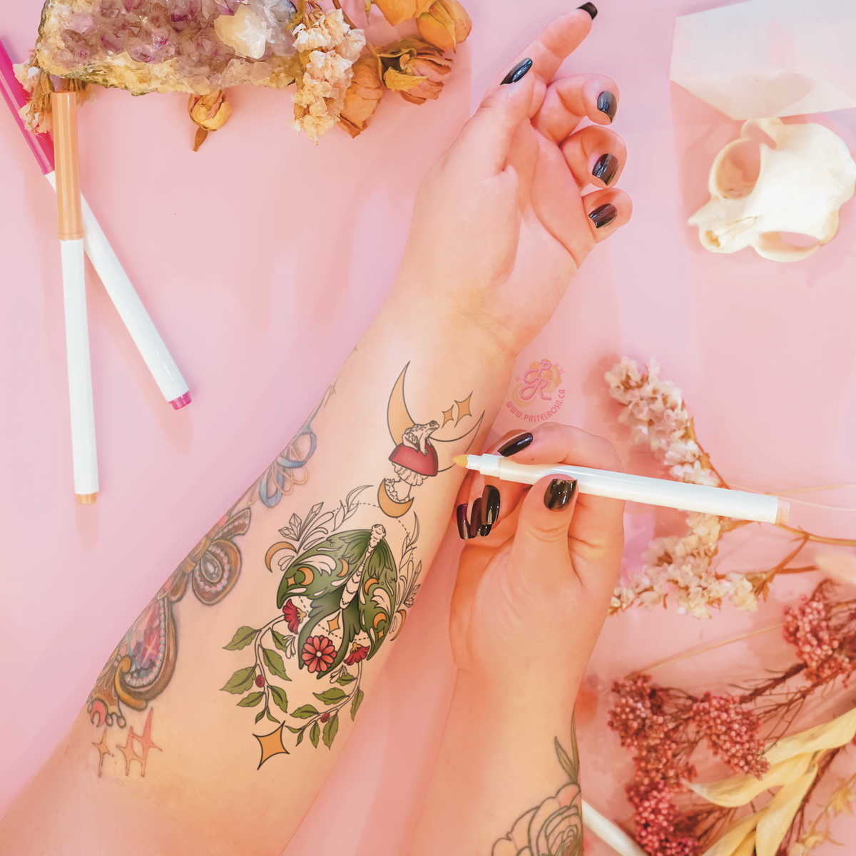 Moonlit Whispers | Temporary Tattoo