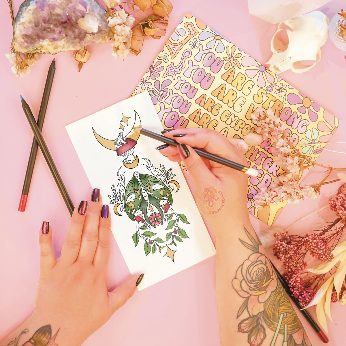Moonlit Whispers | Temporary Tattoo