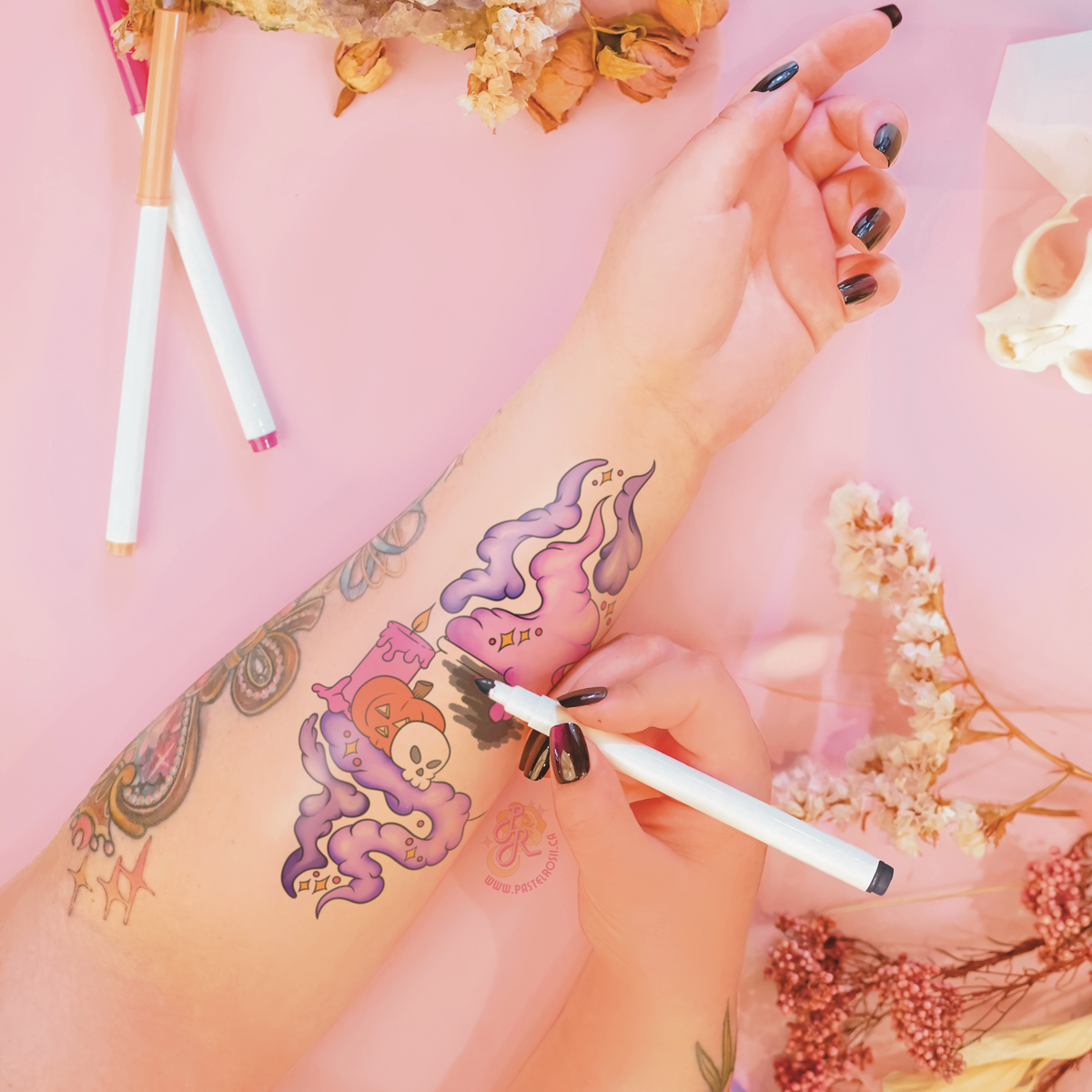 Witch Cauldron | Temporary Tattoo