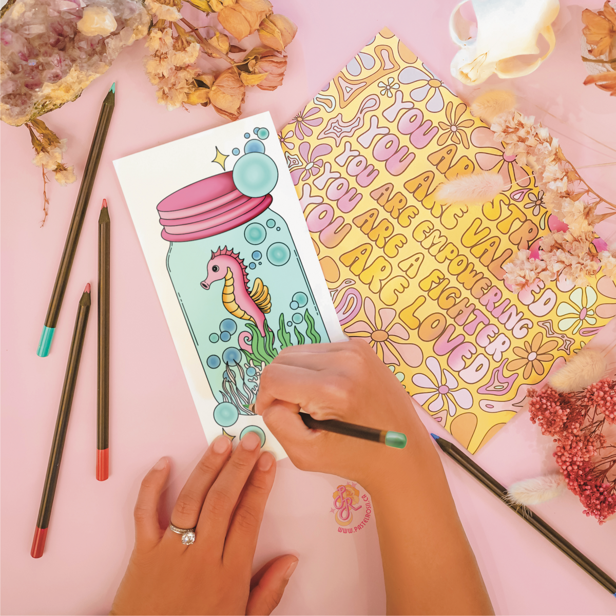 Seahorse Sanctuary | Temporary Tattoo