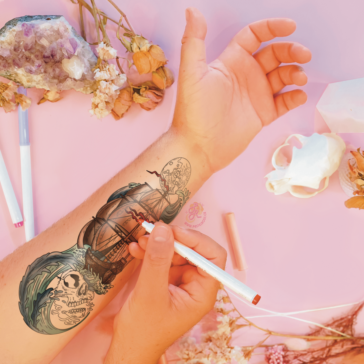 Ocean Echoes | Temporary Tattoo