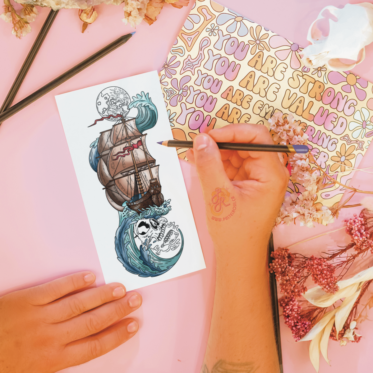 Ocean Echoes | Temporary Tattoo