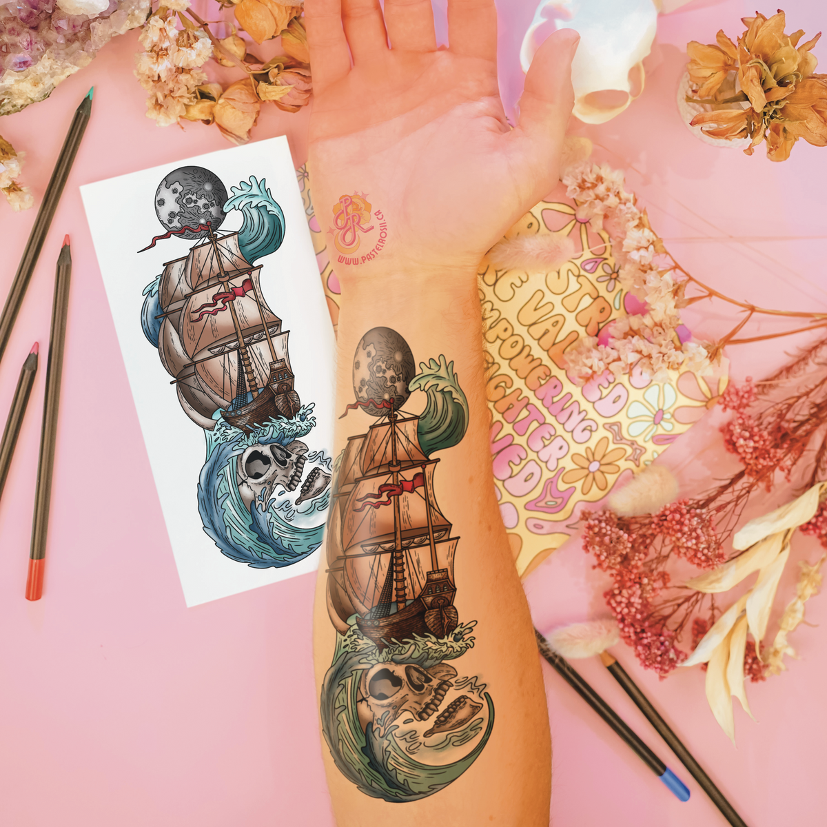 Ocean Echoes | Temporary Tattoo