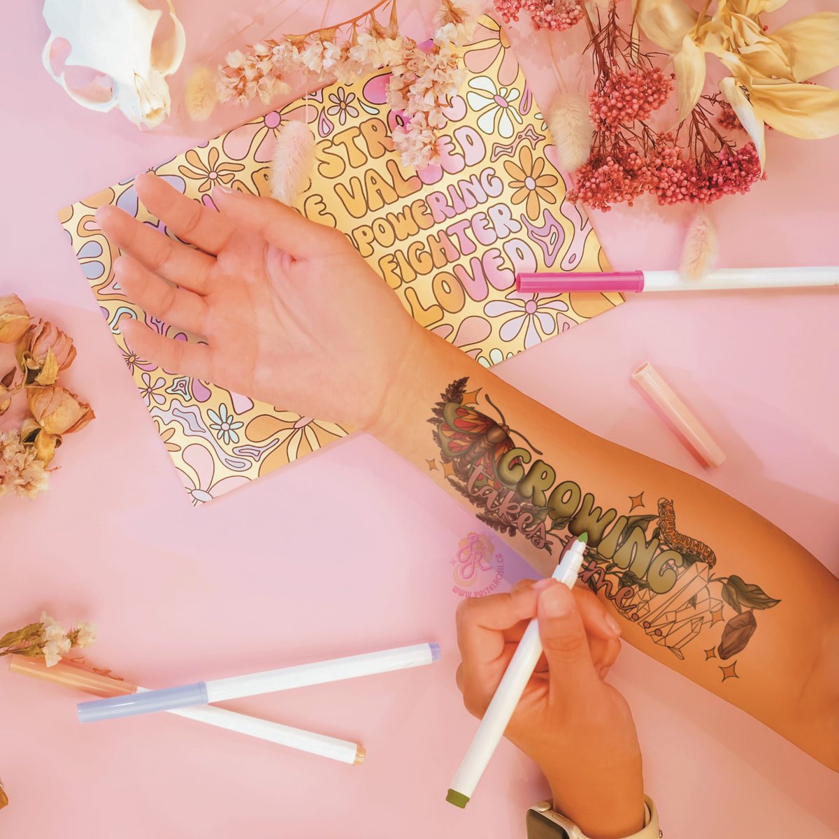 Growing Takes Time | Temporary Tattoo