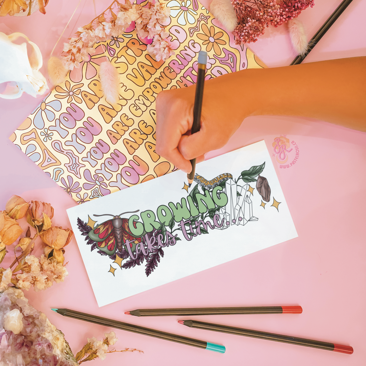 Growing Takes Time | Temporary Tattoo