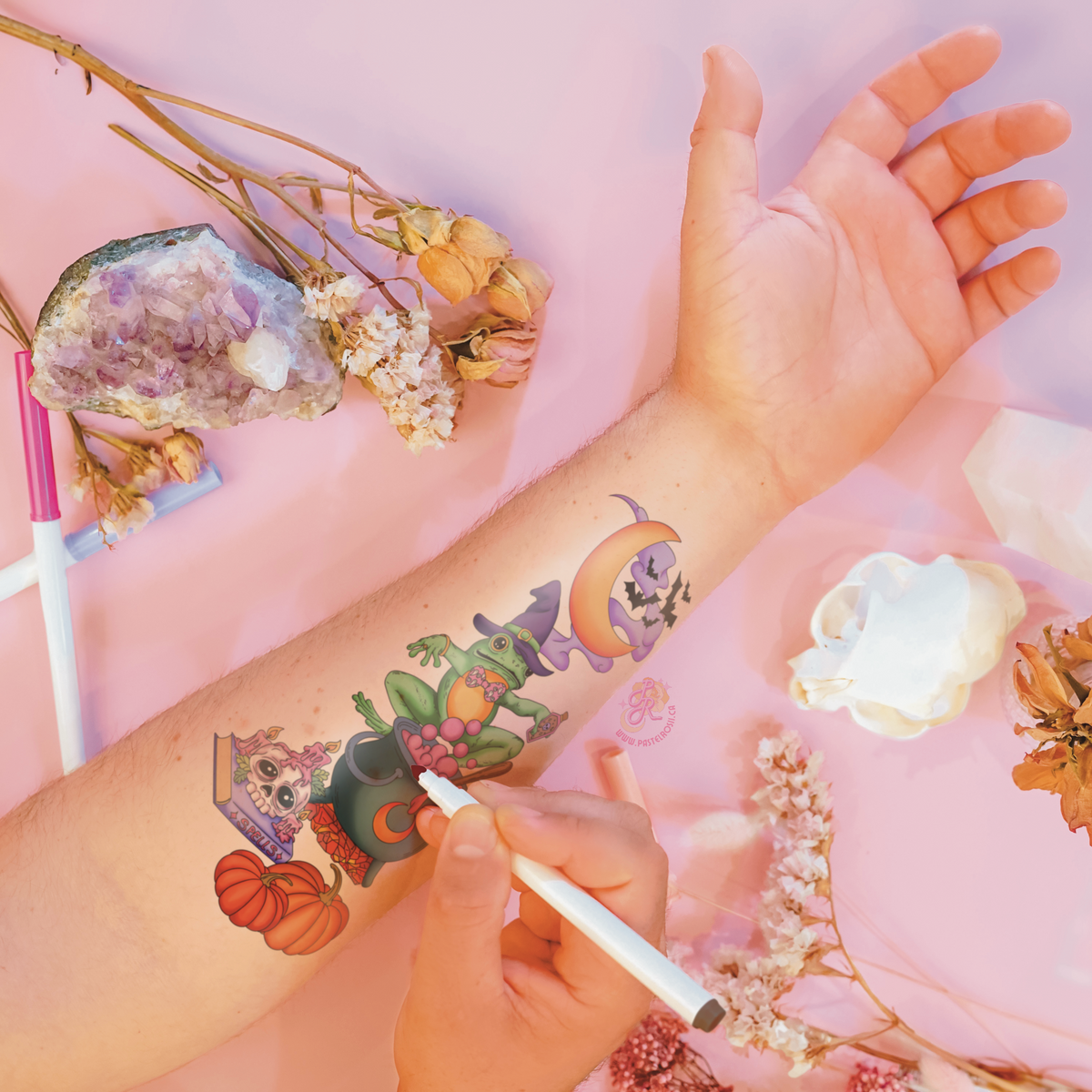 Familiar Spell Casting | Temporary Tattoo