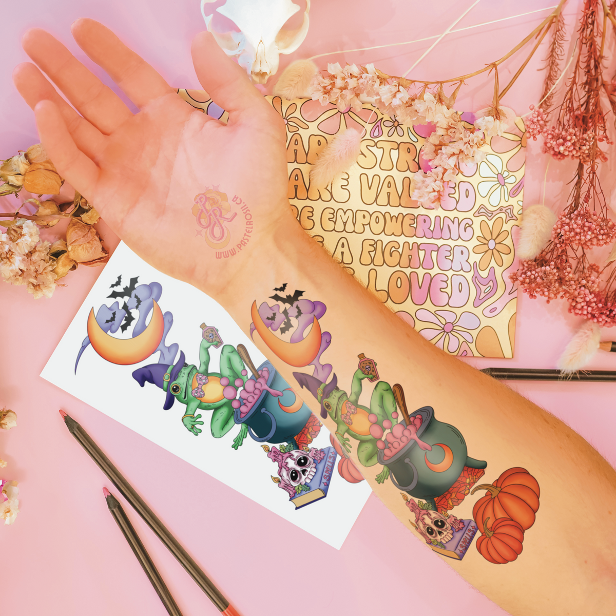 Familiar Spell Casting | Temporary Tattoo