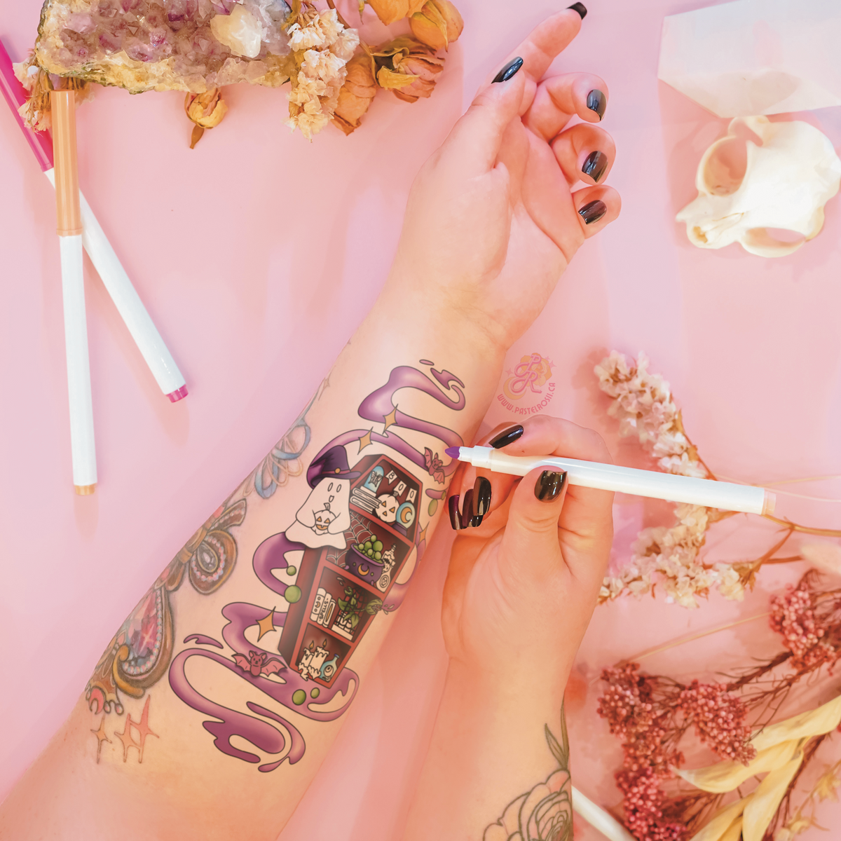 Haunted Library | Temporary Tattoo