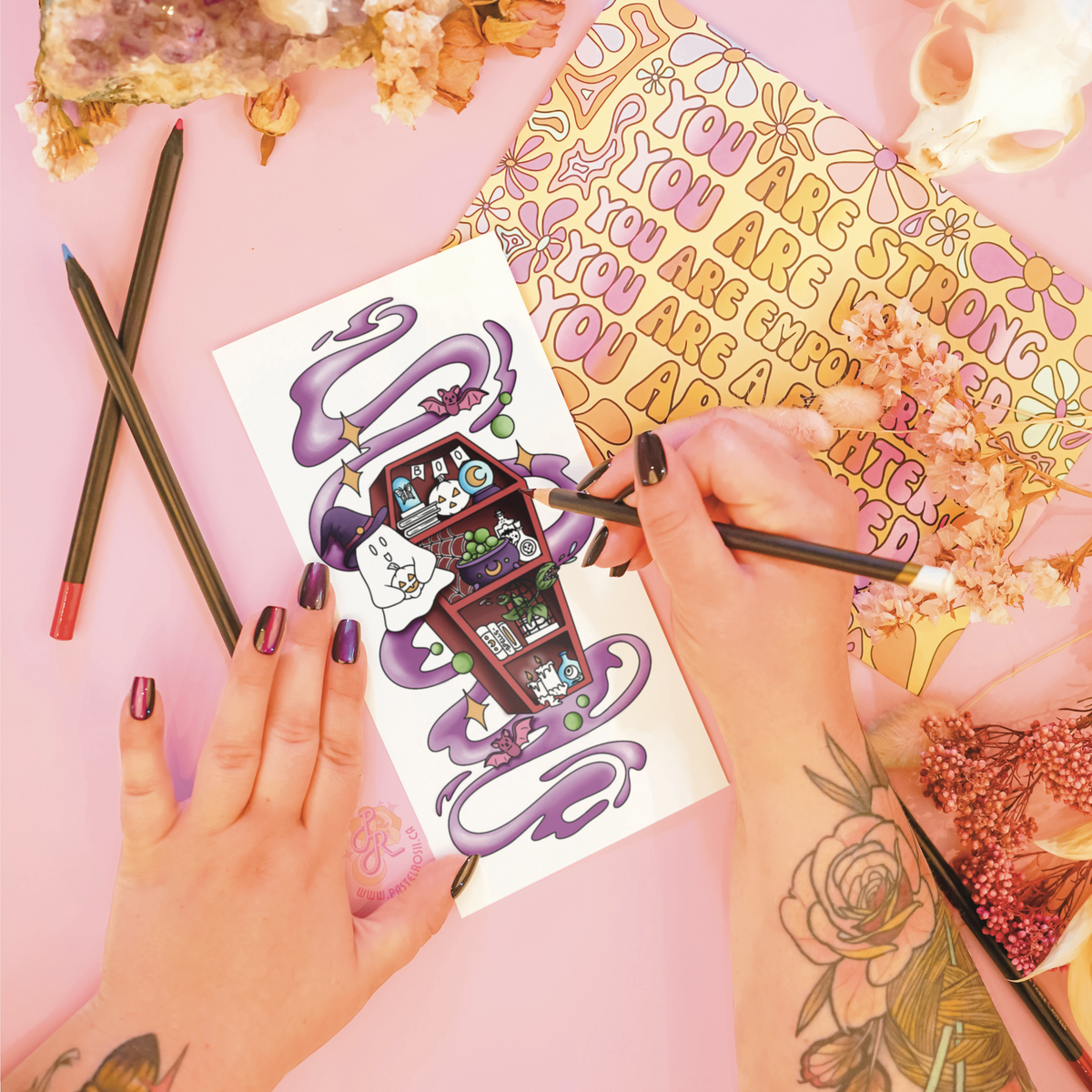 Haunted Library | Temporary Tattoo