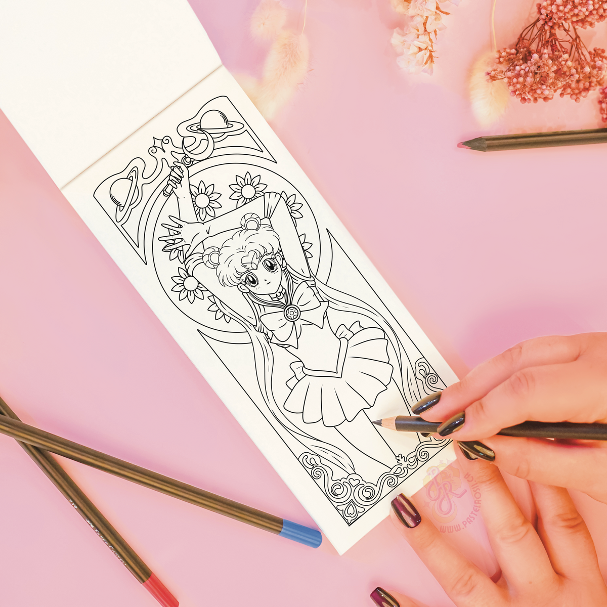 Moon Goddess Colouring Book