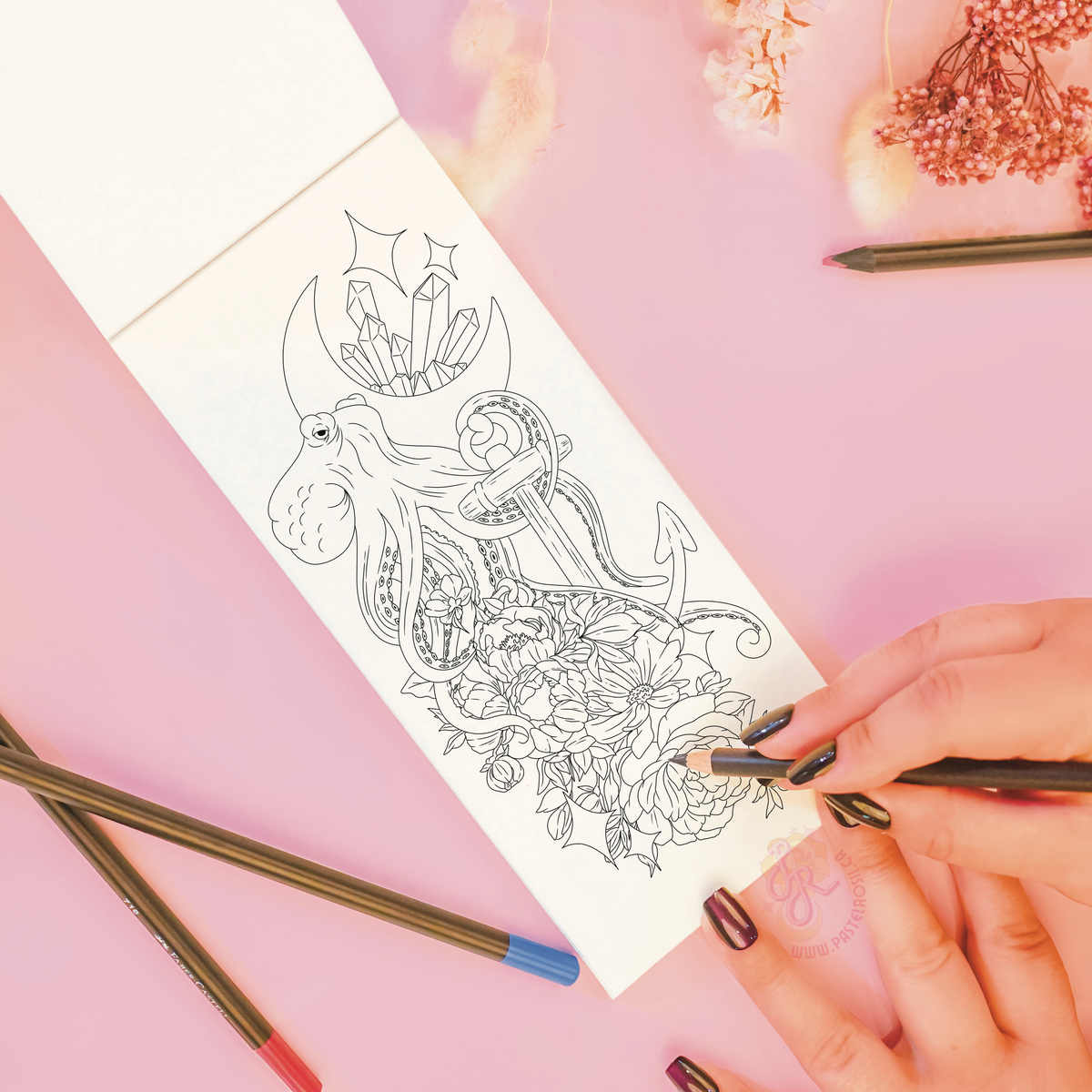 Swimming in the Deep Colouring Book